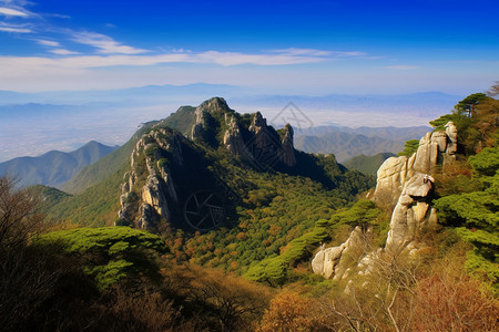 淡妆山水沂蒙山景色高清图片