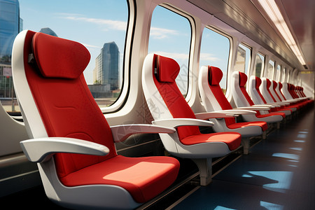 未来城市舒适的座椅背景图片