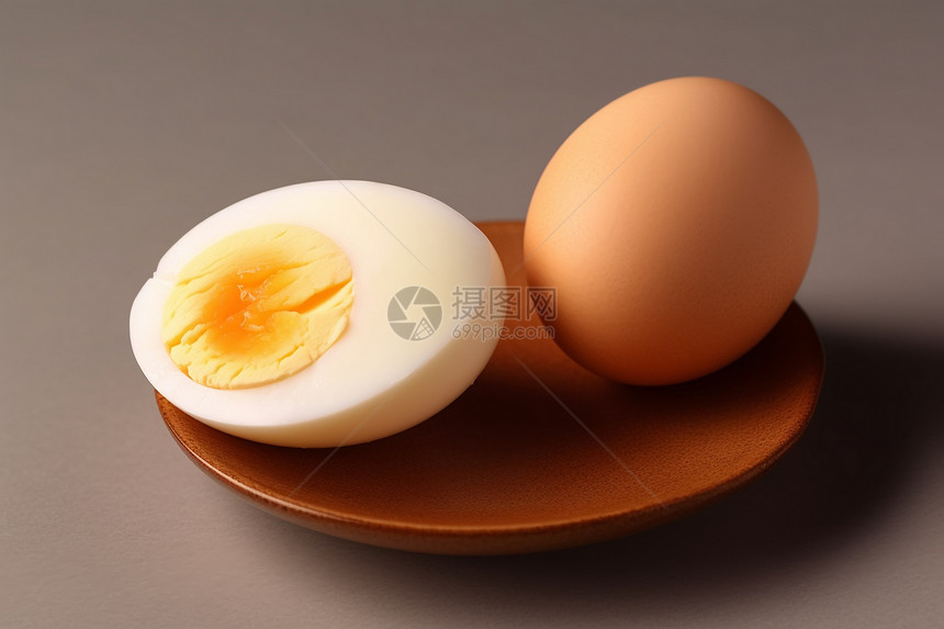 桌面上美味的鸡蛋图片