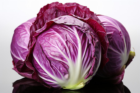 农业的健康紫甘蓝图片