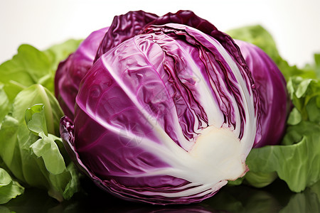 健康的蔬菜紫甘蓝图片