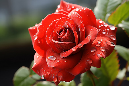 花圃中的红玫瑰高清图片