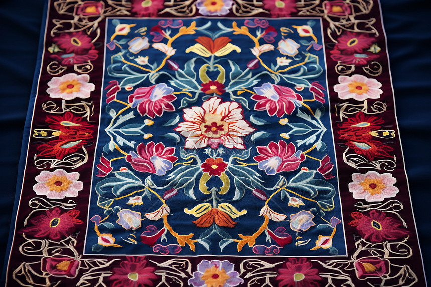 手工制作的土耳其地毯图片