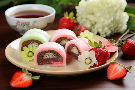草莓与甜点图片