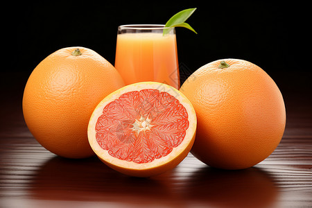 柑橘甜品图片