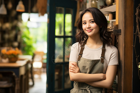 陶艺女工陶艺工作室高清图片