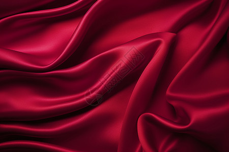 红绸转场光滑的红色丝绸背景
