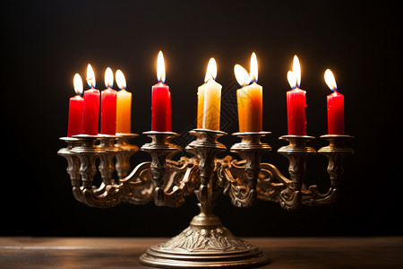 宗教庆典蜡烛背景图片
