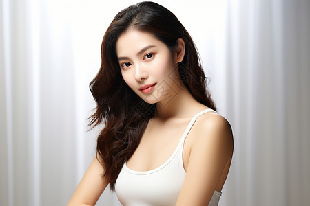 亚洲美女肌肤背景图片