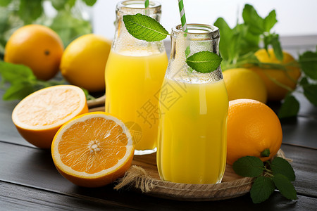 清新夏日的柠檬汁图片