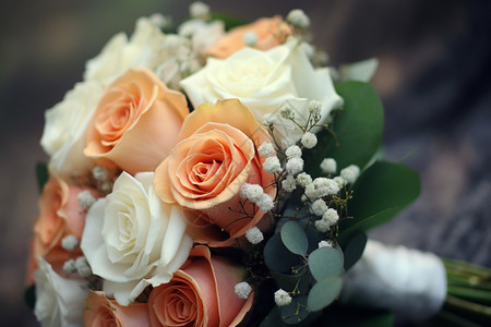 婚礼上的花卉背景图片