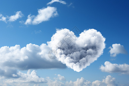 创意爱心云朵图片