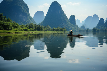 阳朔的地质景观高清图片