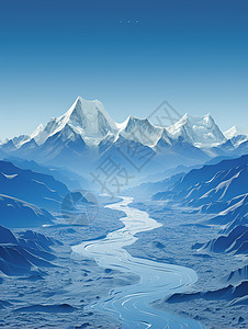的西藏雪山景观图片