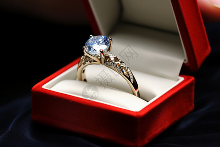 奢华昂贵的钻石戒指浪漫高清图片素材