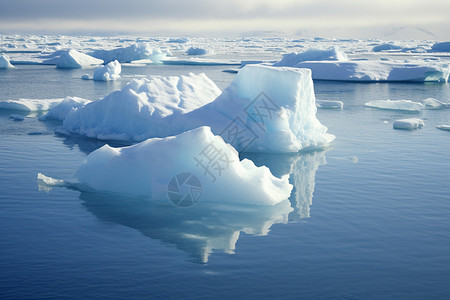 壮丽的湖泊冰川图片