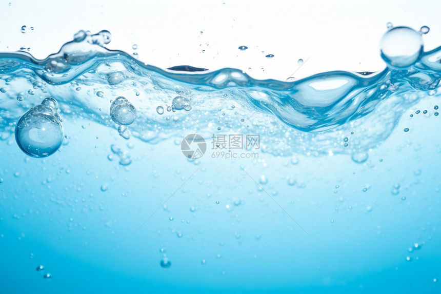 水中的气泡图片