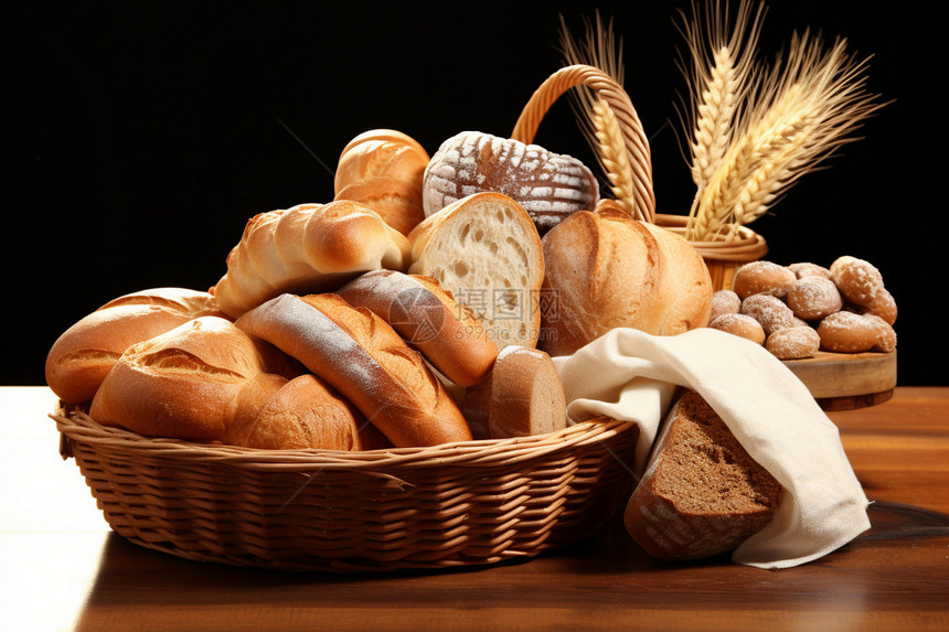 健康营养的面包图片