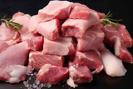 新鲜营养的猪肉图片