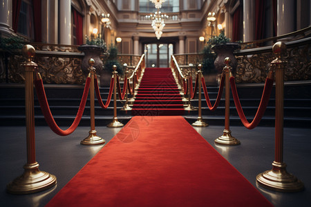 宫殿内的地毯背景图片