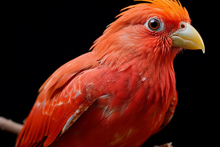 红色的动物鹦鹉图片