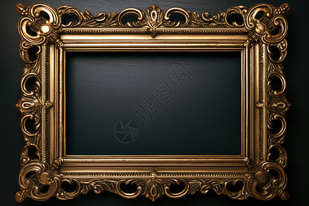 复古的木纹相框背景图片