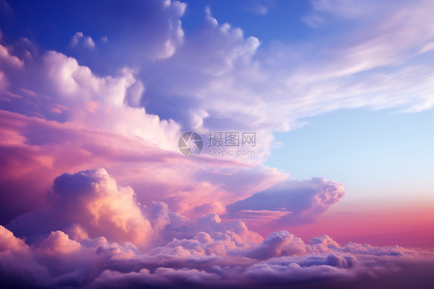 天空中的彩云图片