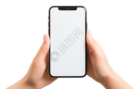 手机白模素材手机白屏空白的照片设计图片