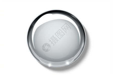 金属边框按钮光滑的圆形立体按钮设计图片