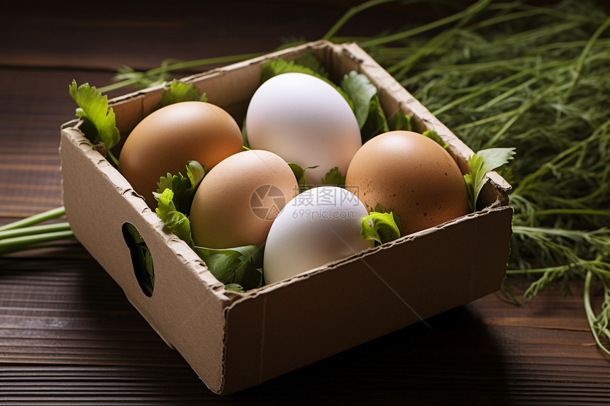 健康饮食的新鲜鸡蛋图片