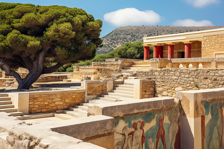 传统的古希腊建筑高清图片