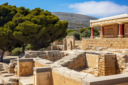 历史悠久的古希腊建筑高清图片