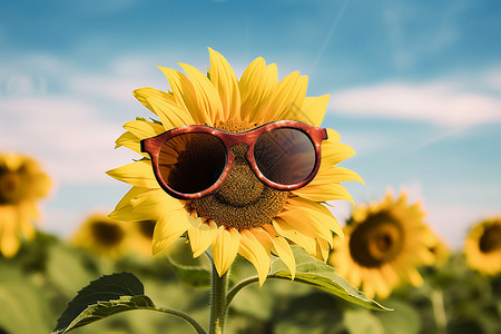水仙花开阳光下的向日葵设计图片