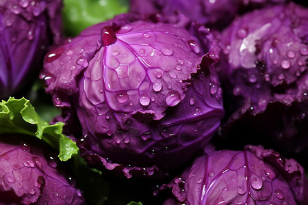 健康营养的紫甘蓝图片