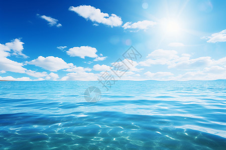 碧海蓝天的风景图片