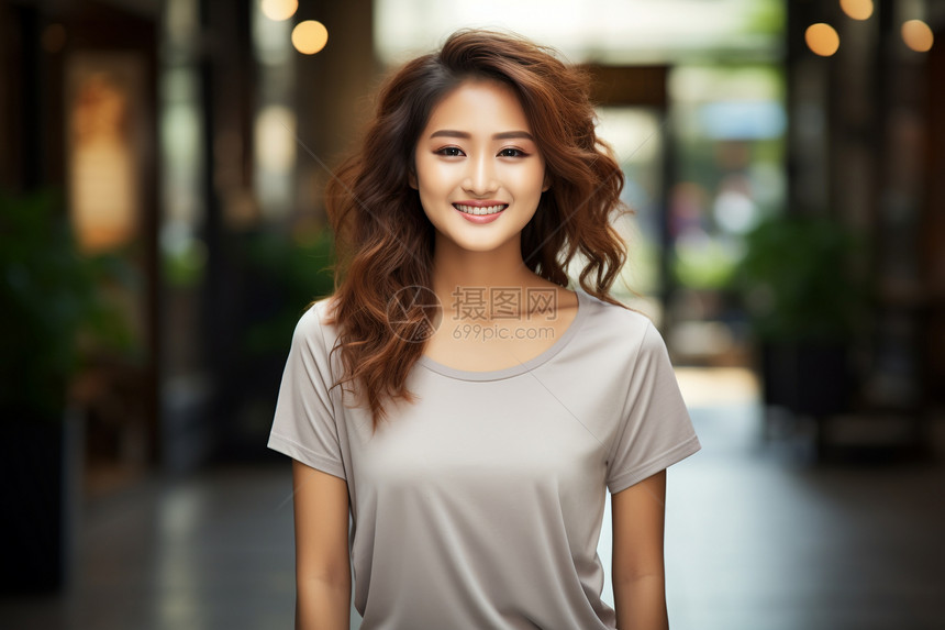 青春笑容的亚洲女子图片