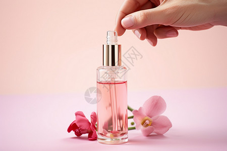 自然花香的香水背景图片