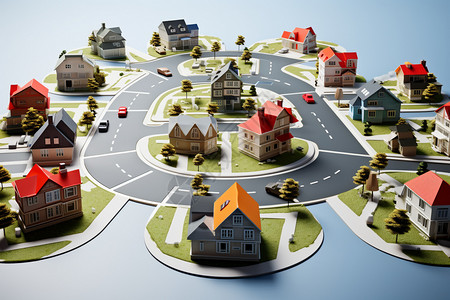 城镇住宅社区规划图片