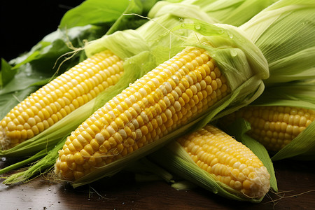 成熟的玉米背景图片