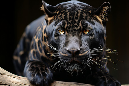 黑豹在野外背景图片