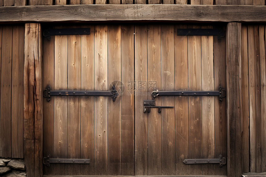 古朴传统的门图片