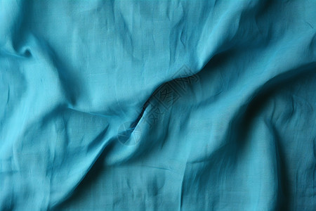 蓝色的纤维布料图片