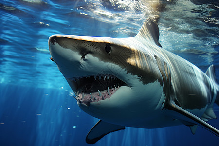 危险的海洋鲨鱼高清图片