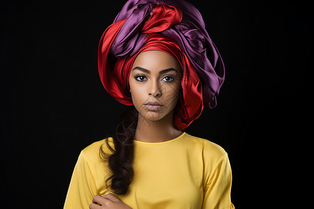 古风情头素材非洲时尚女性背景