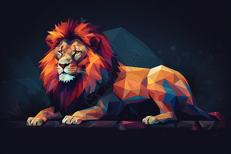 狮王之姿背景图片