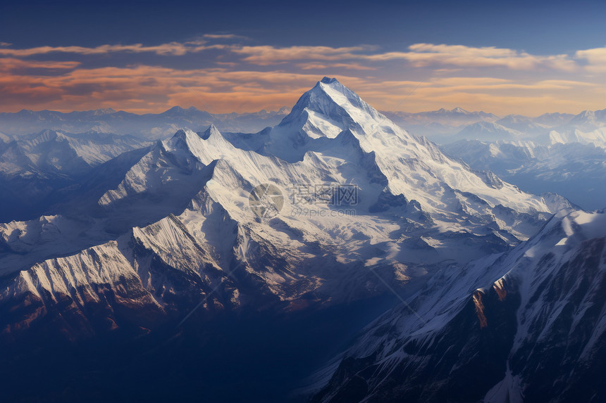 冰雪高山的壮丽图片