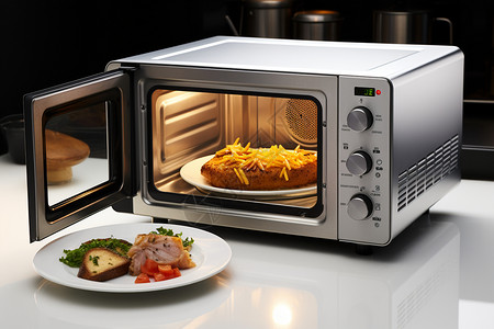 微波炉烤箱高科技的微波炉背景
