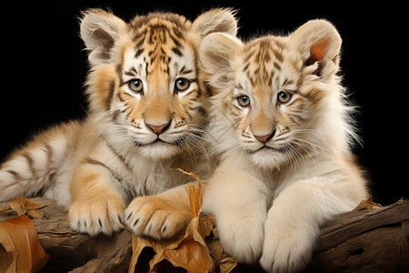 双胞胎小虎崽图片