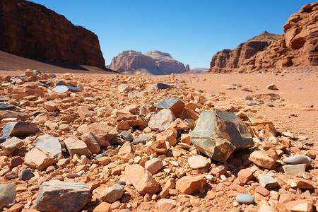 奇特景观著名的岩石沙漠景观背景