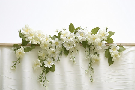 浪漫的结婚布置鲜花背景图片